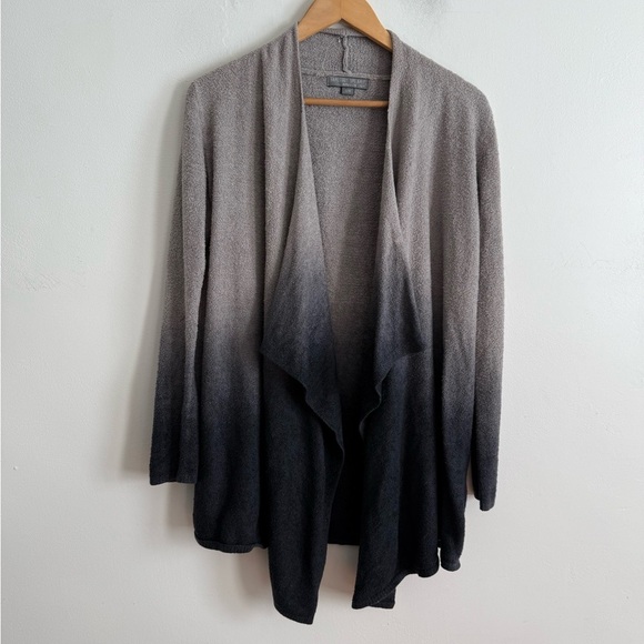 Barefoot Dreams Cardigan  Sweater S/M Dip Dyed Cascade Long Sleeve Open Front - Picture 1 of 7